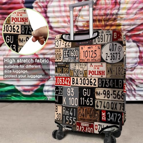Travel Luggage Cover Suitcase Protector Fits 18 (Travel-17 / L(25-28in))