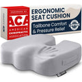 Seat Cushion Memory Foam Chair Pad for Tailbone Pain Relief (Light Gray / X-Large)