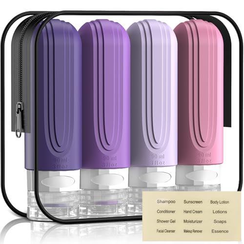 Travel Bottles for Toiletries (PURPLE)