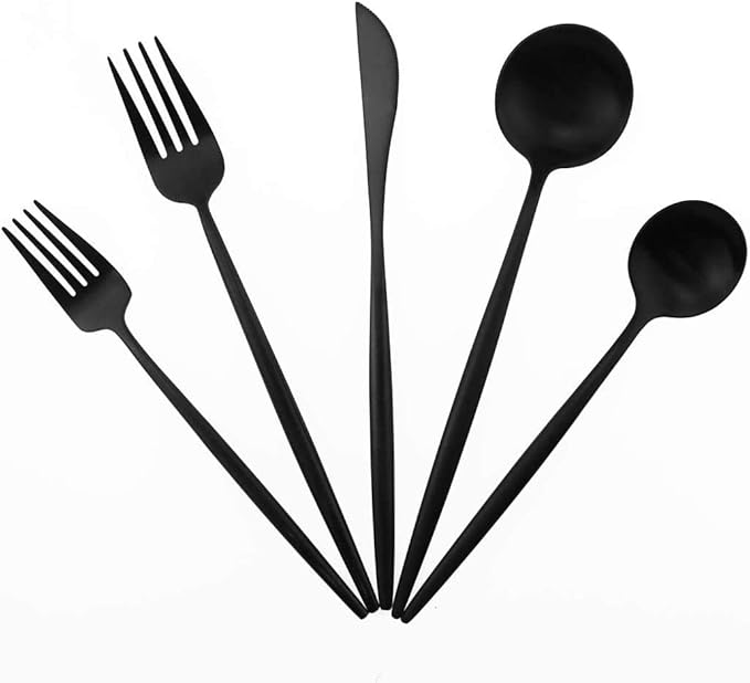 Gugrida 20-Piece 18/10 Stainless Steel Flatware Silverware, Luxury Dinnerware by Gugrida