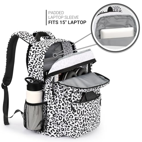 26L Backpack for College (Snow Leopard / 16.5 Inch)