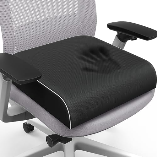Seat Cushion Chair Pad (Black / 2X-Large)