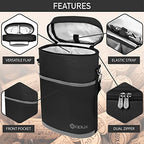 2 Bottle Wine Carrier Tote (Dark Gray)