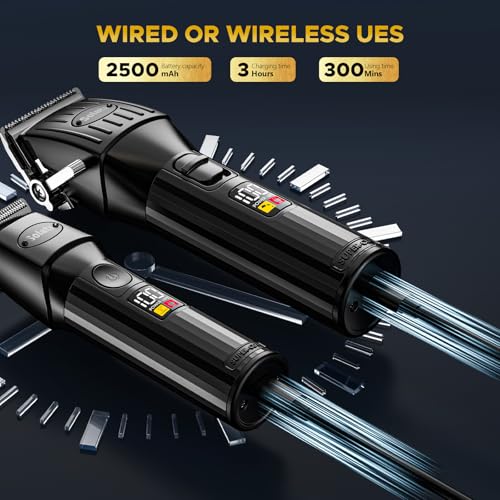 Professional Hair Clippers for Men Beard Trimmers Kit Zero Gapped Haircut Grooming Shaver Gift for Men Women Barber Kids