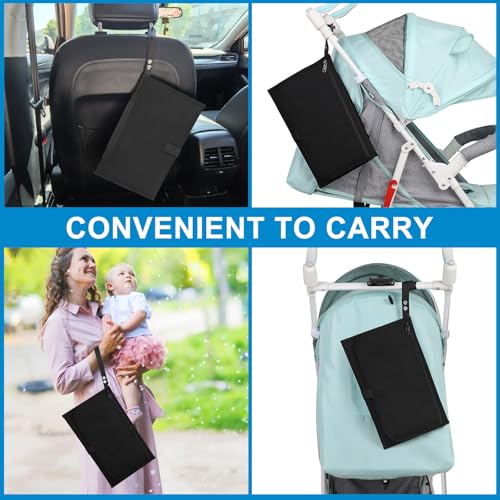 Portable Diaper Changing Pad (Black-Style A)