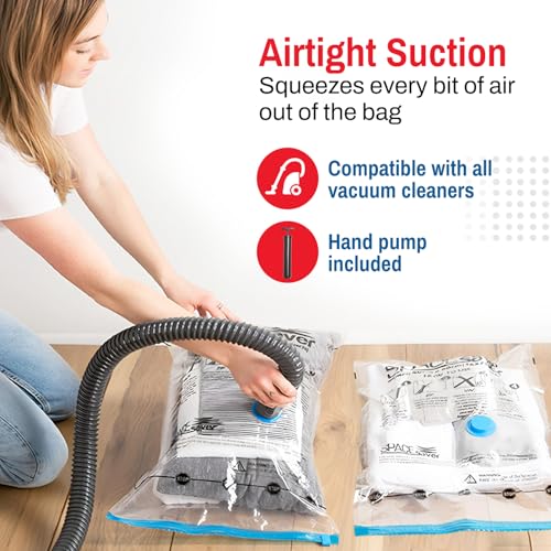 2 Pack Jumbo Vacuum Storage Bags for Blankets & Clothes (Jumbo 2-Pack)