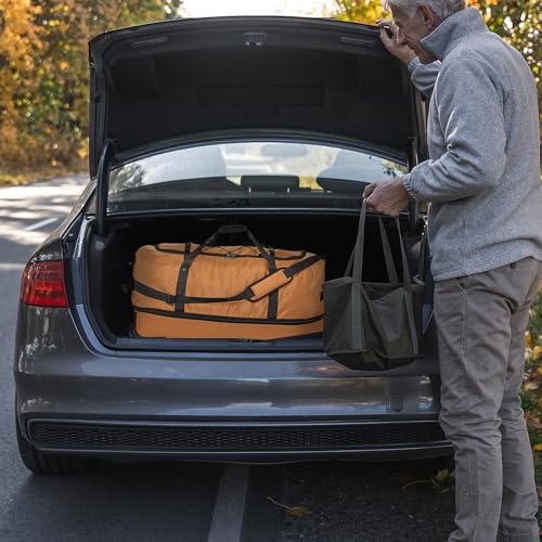 32 Inch Rolling Duffle Bag (Brown / Upgraded Oxford)