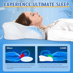 Cervical Neck Pillows with Memory Foam (1 Pack White / Standard)