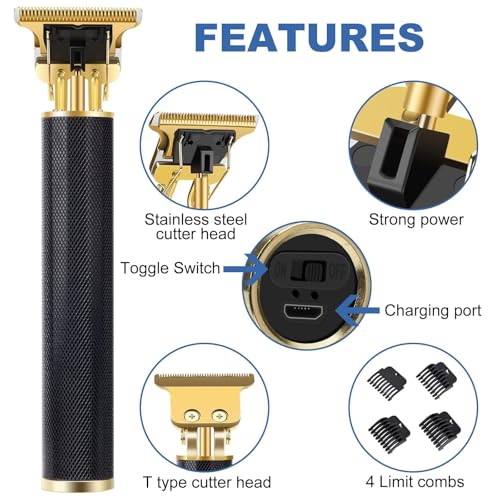 Professional Hair Trimmer for Men (Black)