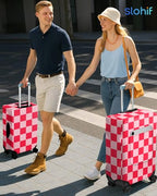 Luggage Cover for Suitcase Tsa Approved Protector (XS-(18-20)Inch / Checkered)