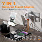 Universal Travel Adapter (White orange)