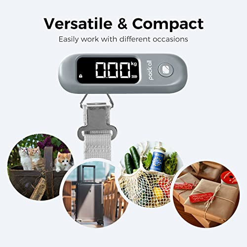 Digital Luggage Scale for Travel (Rock Grey)