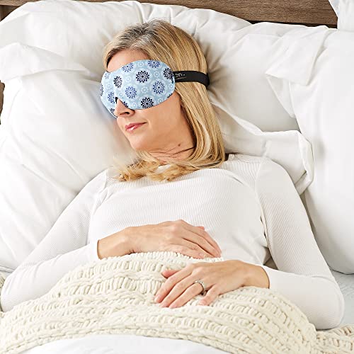 40 Blinks No Pressure Eye Mask for Travel & Sleep (Starling Blue / 1 Count (Pack of 1))