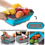Collapsible Camping Cutting Board (Blue Gray)