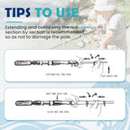 Kids Fishing Pole 2 Pack (Turquoise+Mint Blue)