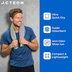 Microfiber Quick Dry Gym Towel (Pack of 3 / Heather Grey)