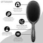 Glitter Hair Brush Detangler (Glitter - Black)