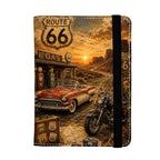 Route 66 Passport Holders Leather Passport Wallet for Travel Essentials (Route 66 / One Size)