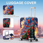 Poppy Flower Luggage Cover (#135 / L(fits 28-30Inch suitcase))