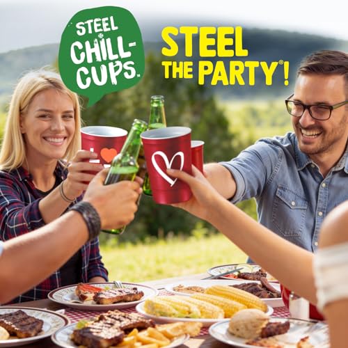 16 oz. Reusable Party Cups (Love Red / 12 Count)