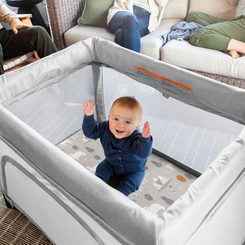 Pack n Play Sheets (Snowy Forest / 38X26 Inch)