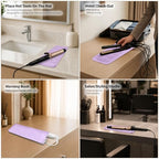 Silicone Heat Resistant Travel Mat for Hair Iron (1 Pack / Pink Mauve)