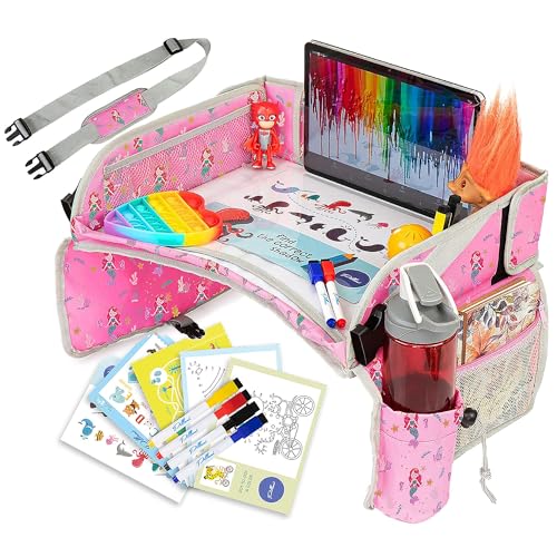 Kids Travel Tray for Car (1-pack Mermaid)