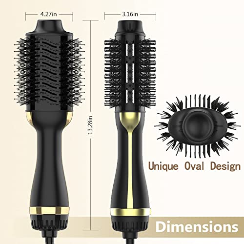 Hair Dryer Brush (Black Gold)