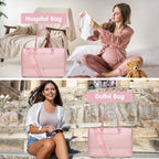 Travel Weekender Bags for Women (1-Pink / 40L-Large)