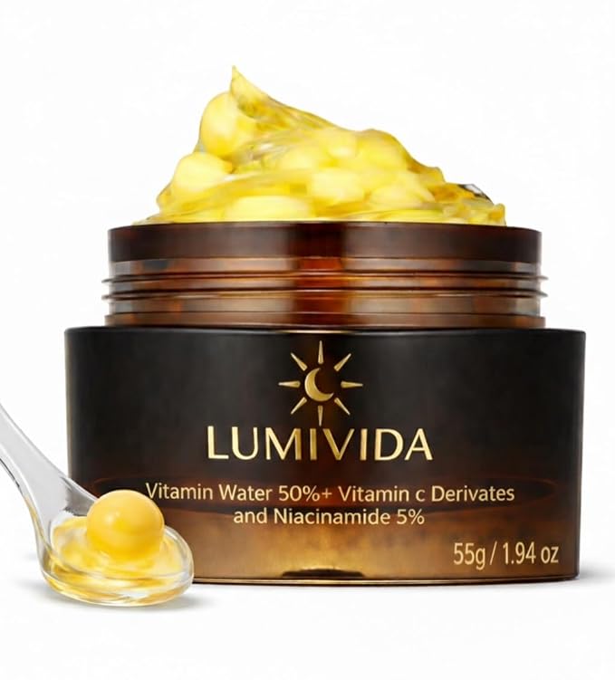 Hydrating Face Cream with Collagen & Vitamin C – Brightening Moisturizer with Peptides & Antioxidants for Radiant, Anti Aging Glowing Skin – 55g