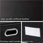 Collapsible Storage Box with Lid [3 (Black / Small(3-Pack))