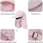 Foldable Sun Cap, Fishing Hats, UPF 50+ Protection Caps - Image 2