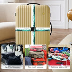 Luggage Straps for Suitcases (Green White)