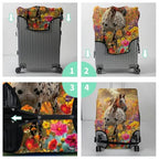 Luggage Cover Suitcase Protector + Tag (Spotted Horse Garden / XL)