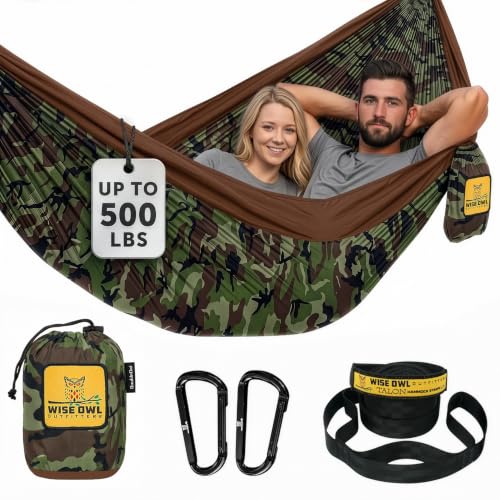 Camping Hammock (Camo Brown / Double)
