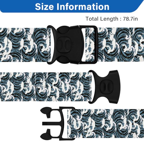 Luggage Straps for Suitcases (Blue Wave)