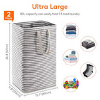 80L Large Laundry Baskets (Black / 80L)