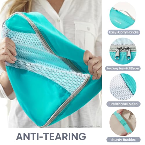 Packing Cubes for Travel (16 Turquoise)