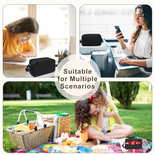 Small Insulated Lunch box Portable Soft Bag Mini Cooler Thermal Meal Tote Kit with Buckle for Work (GreyWithBuckle)