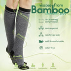Mens Compression Socks for Men Women (Large-X-Large / I5-3pairs (Light Gray))