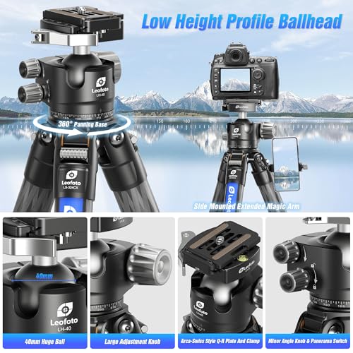 71" Carbon Fiber Travel Tripod with 360° Ball Head Set