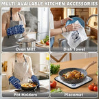 Navy Blue Kitchen Decor Set (Navy Blue)