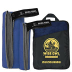 Microfiber Camping Towel (Royal Blue / Large (24x48) + Washcloth (12x12))
