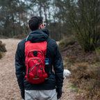 Hydration Backpack 18L Hiking Water Backpack with Water Bladder 2L (Red / 2L Bladder)