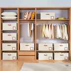 1 Pack Shoe Organizer for Closet (Beige)
