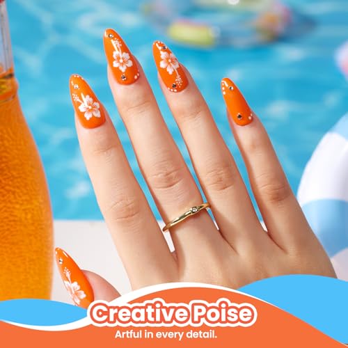 beetles Orange Gel Polish (M - Coral Orange | Citrus Pop)