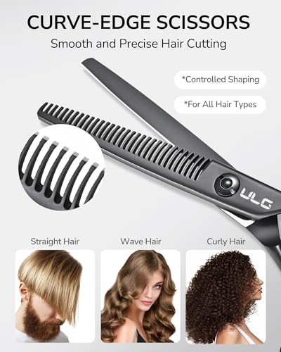 Seamless Thinning Shears (Matte Black Seamless Shears)
