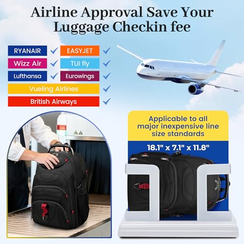 Vacuum Seal Backpack for Travel with Pump (17.3 / Black Q)