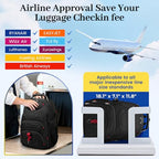 Vacuum Seal Backpack for Travel with Pump (17.3 / Black Q)