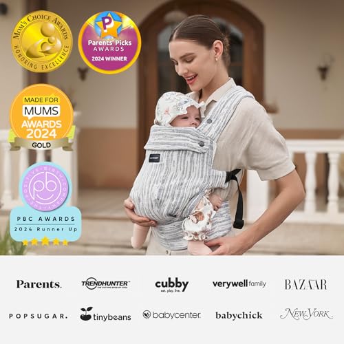 PureHug Baby Carrier (Linen-Time Heritage Beige / Regular Fit (25"-50" Waist))